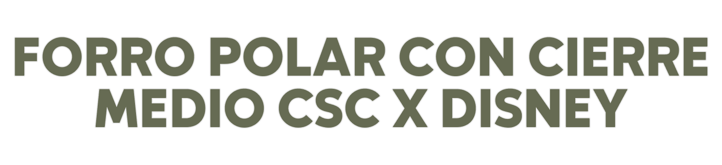 FORRO POLAR CON CIERRE MEDIO CSC x DISNEY