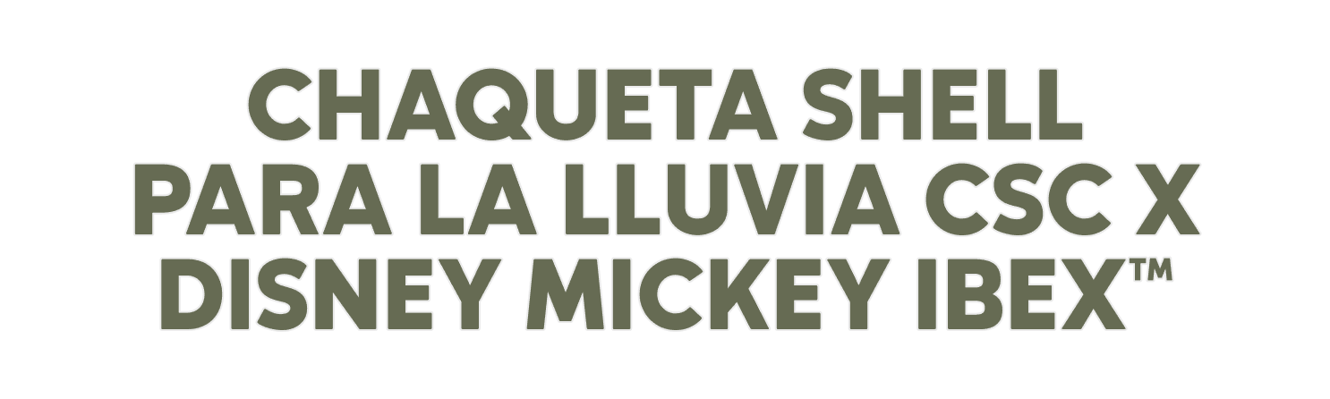 CHAQUETA SHELL PARA LA LLUVIA CSC X DISNEY MICKEY IBEX™
