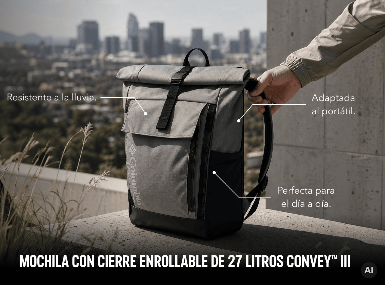 Mochila con cierre enrollable de 27 litros Convey™ III