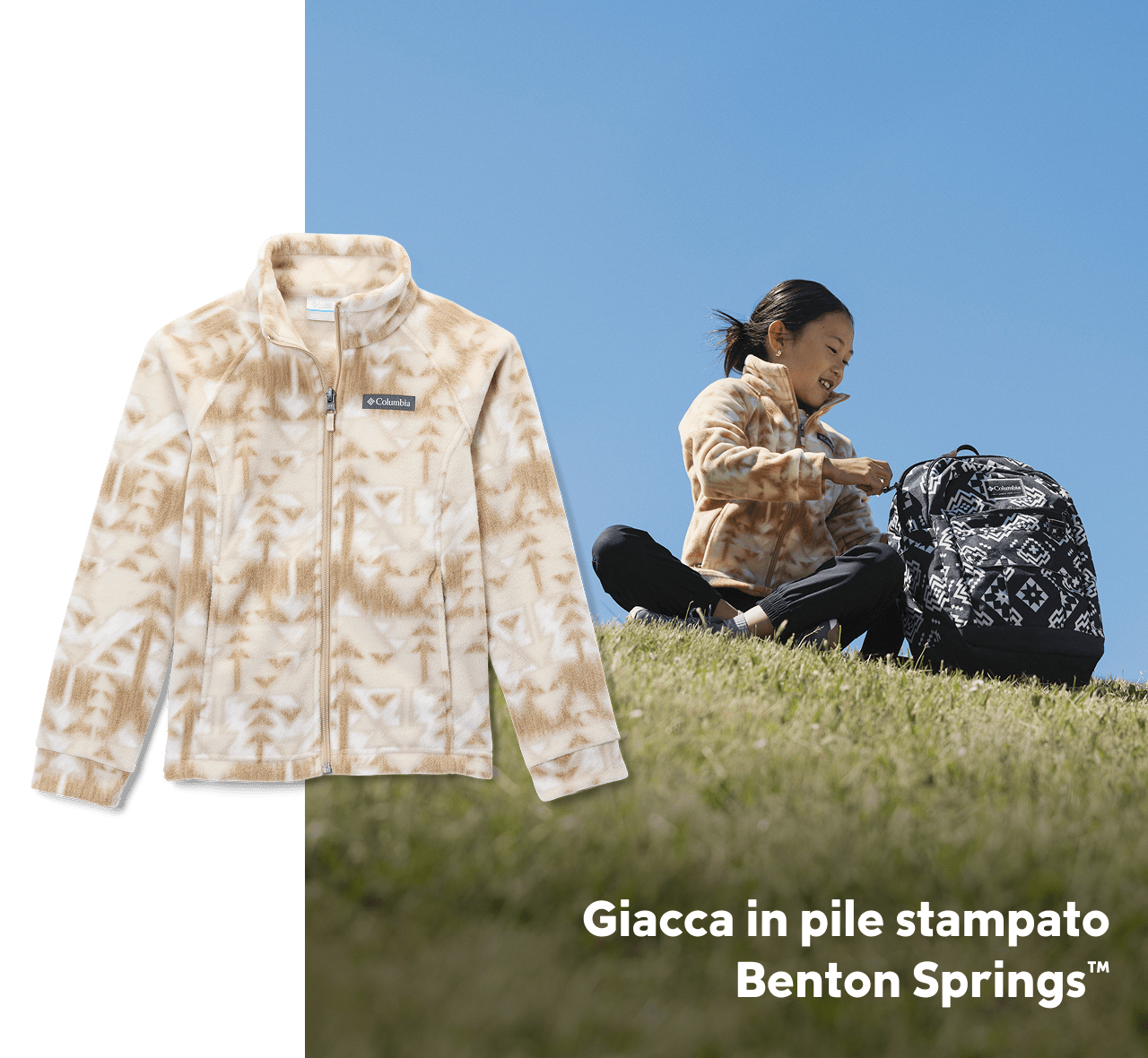 Giacca in pile stampato Benton Springs™