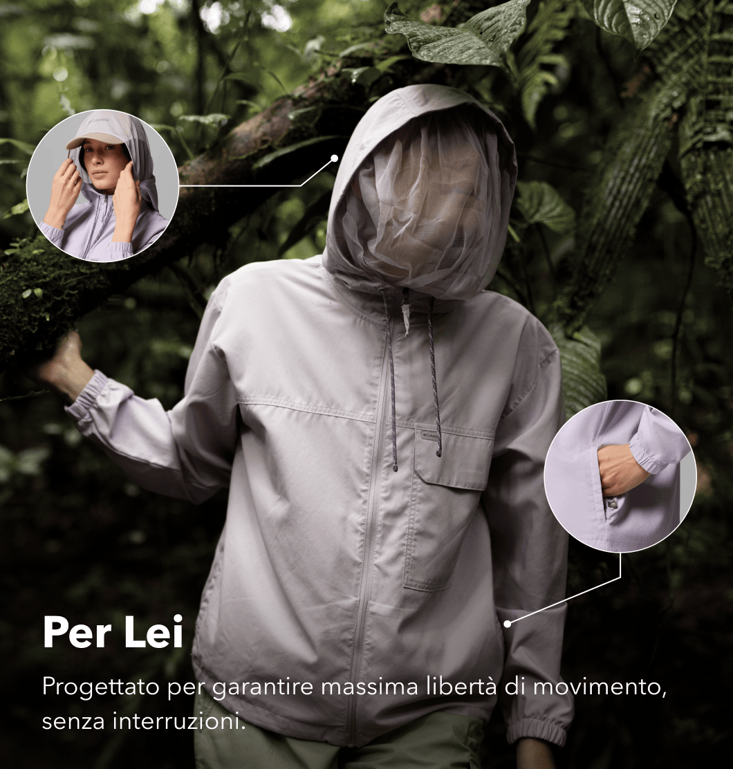 Per lei, Progettato per garantire massima libertà di movimento, senza interruzioni.