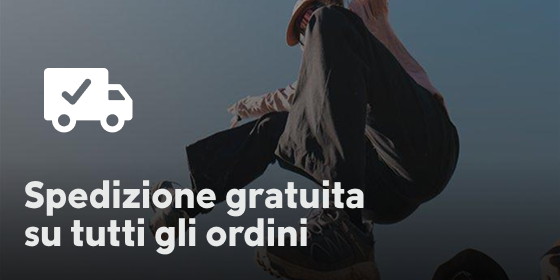 Spedizione gratuita su tutti gli ordini
