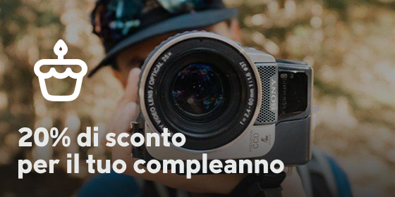 20% di sconto per il tuo compleanno