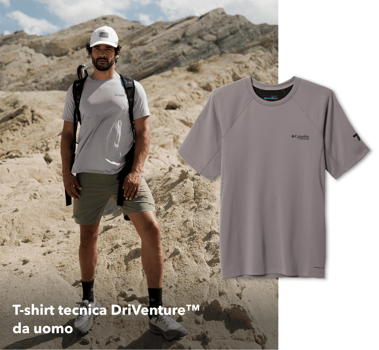 T-shirt tecnica DriVenture™ da uomo
