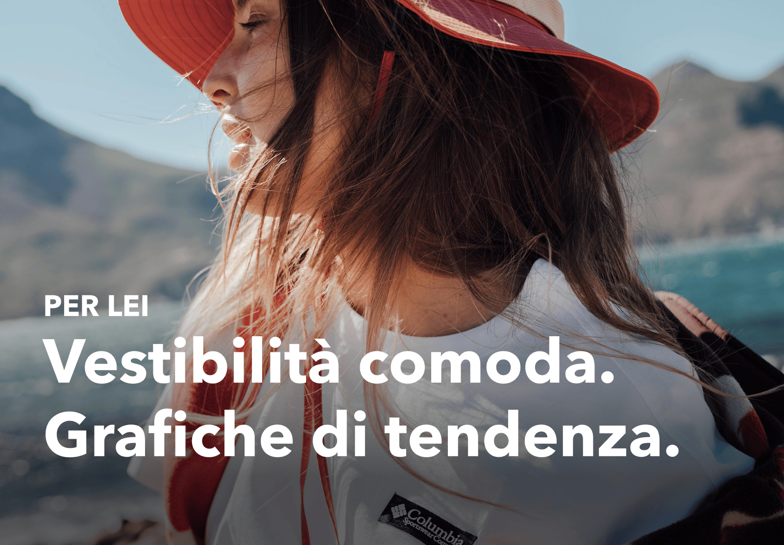 PER LEI: Vestibilità comoda. Grafiche di tendenza.