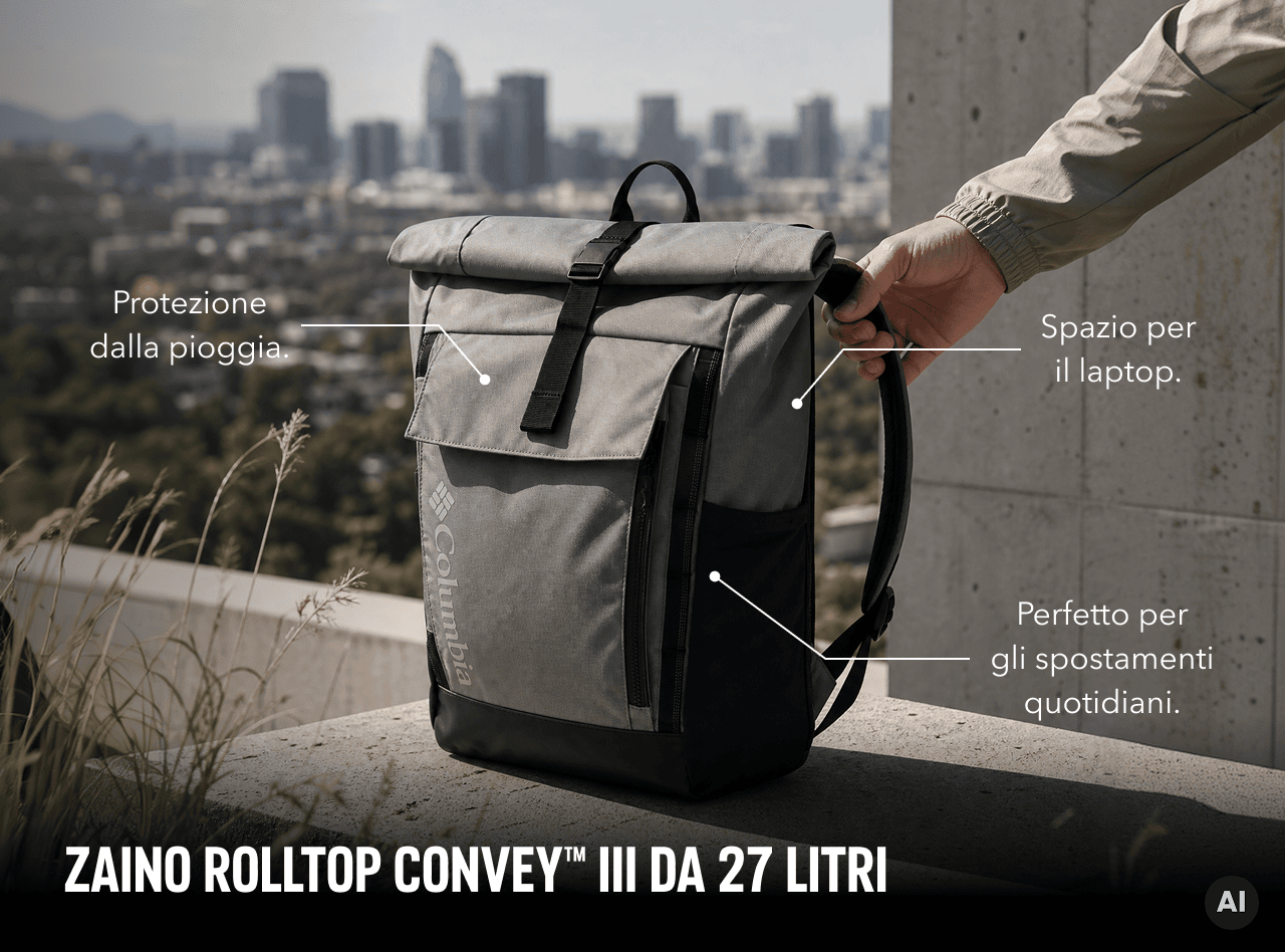 Zaino rolltop Convey™ III da 27 litri